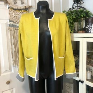 Oliver brand yellow cardigan. Size medium .